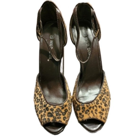 Animal Print Pumps By Wild Diva - Picture 1 of 9